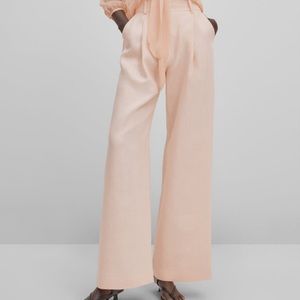Zara WideLeg Peach Color Pants